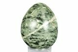 Polished Green Quartz Egg - Madagascar #246007-1